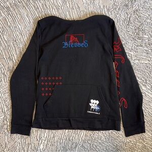 Blessed Black embroidered/graphic Sweatshirt